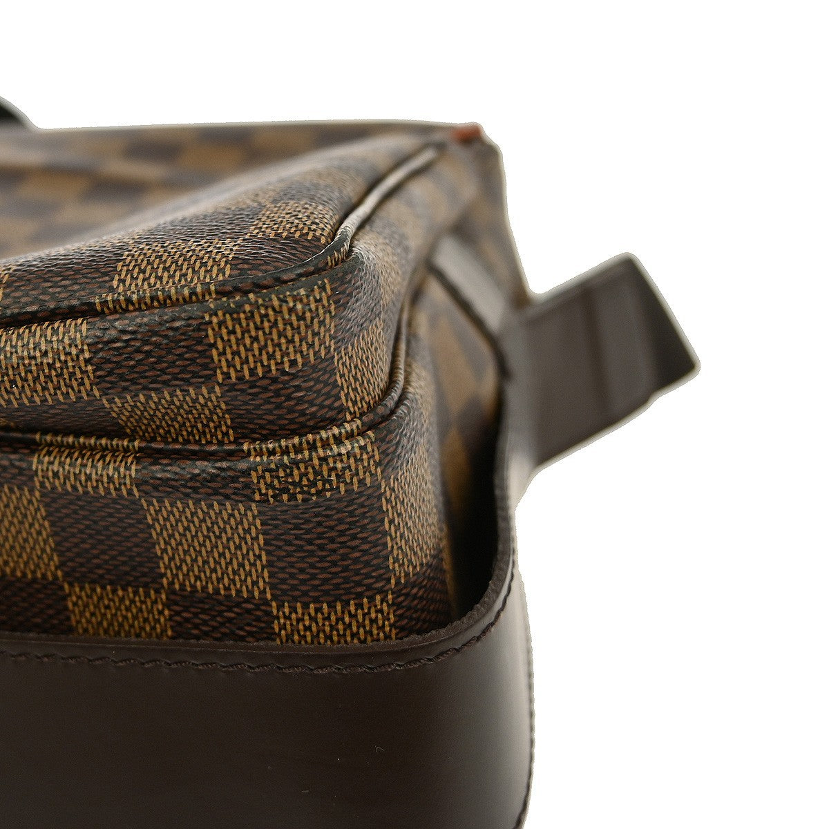 Louis Vuitton Naviglio Handbag Damier Brown Canvas Shoulder Bag Bag (Pre-Owned)