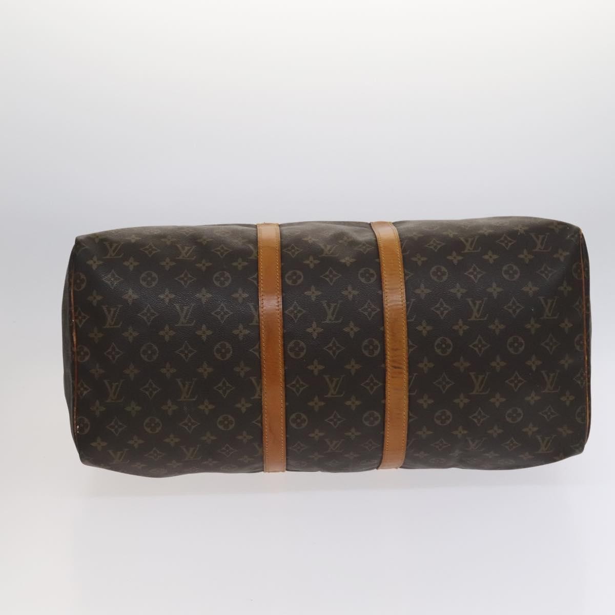 Louis Vuitton Keepall Bag Monogram Canvas Brown Canvas Bag (Pre-Owned)