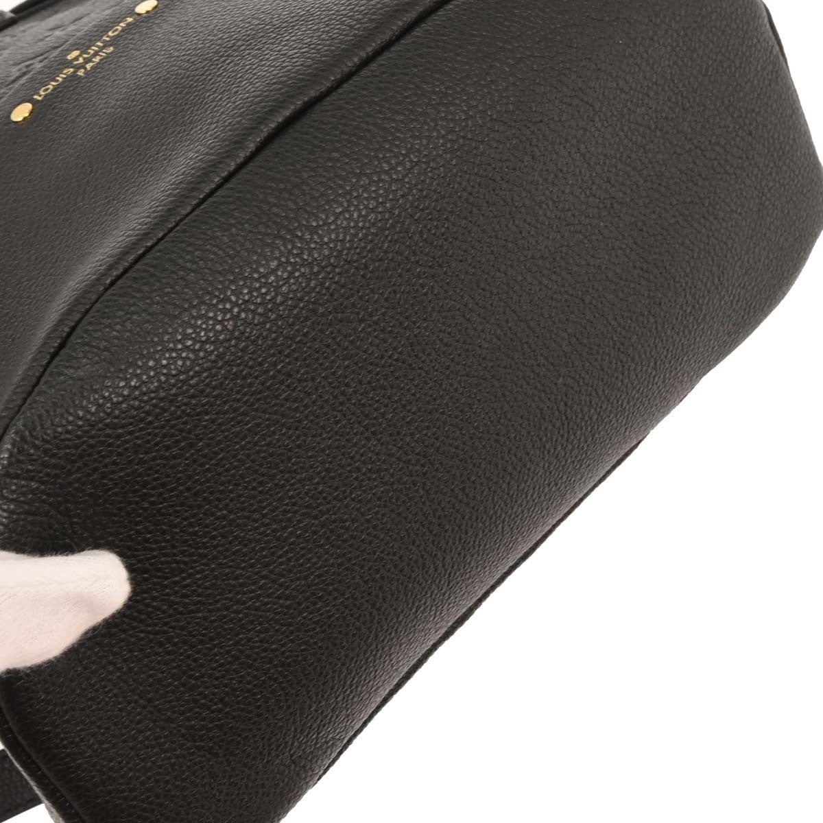 Louis Vuitton Sorbonne Backpack Monogram Empreinte Leather Black Leather Backpack Bag (Pre-Owned)
