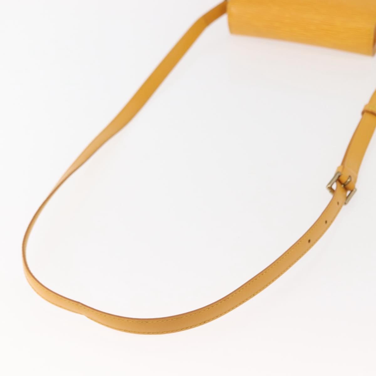 Louis Vuitton Saint Cloud Handbag Epi Leather Yellow Leather Shoulder Bag Bag (Pre-Owned)