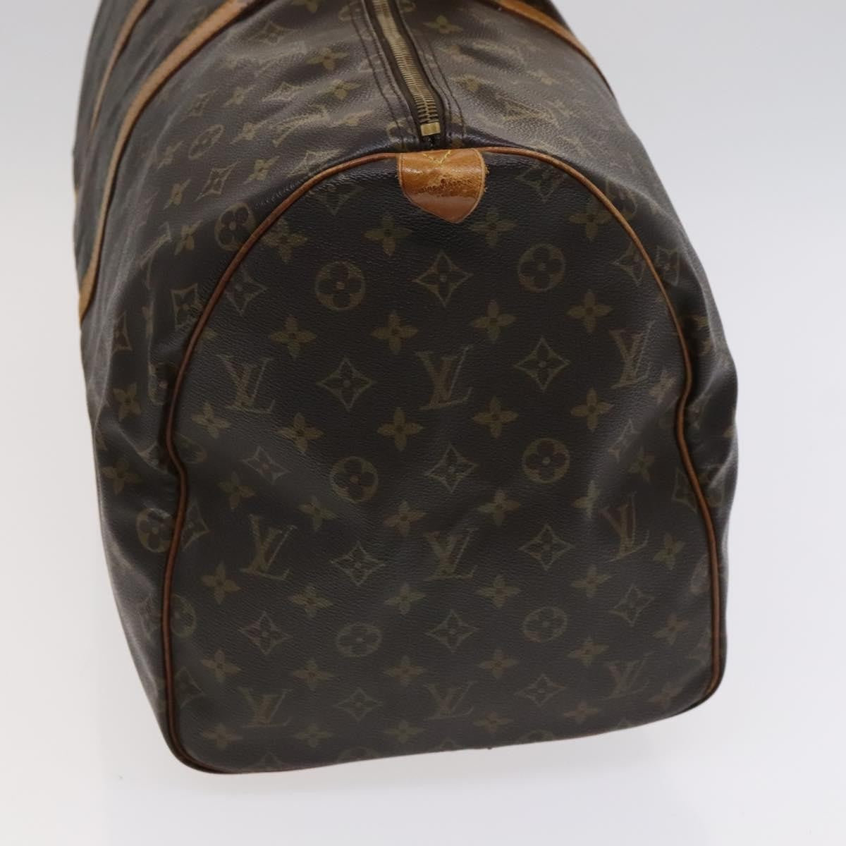 Louis Vuitton Keepall Bag Monogram Canvas Brown Canvas Bag (Pre-Owned)