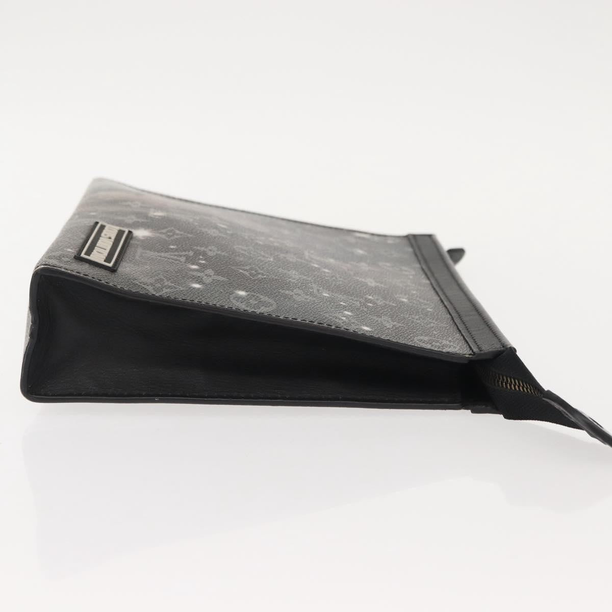 Louis Vuitton Pochette Voyage Monogram Eclipse Canvas Gray Canvas Clutche & Pouche Bag (Pre-Owned)