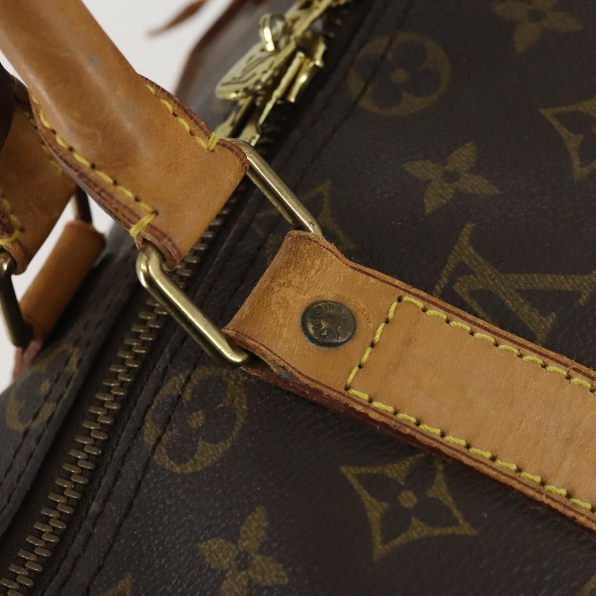 Louis Vuitton Keepall Bag Monogram Canvas Brown Canvas Travel Bag Bag (Pre-Owned)