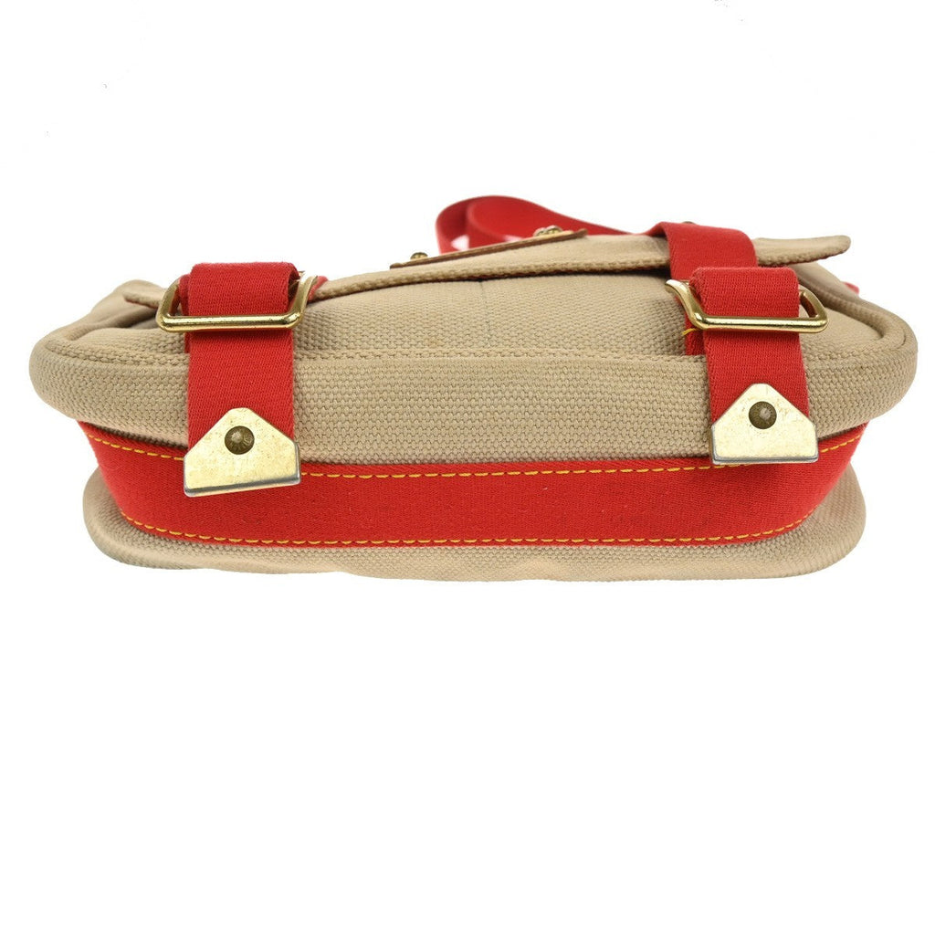 Louis Vuitton Antigua Besace Messenger Bag Canvas Beige Canvas Shoulder Bag Bag (Pre-Owned)