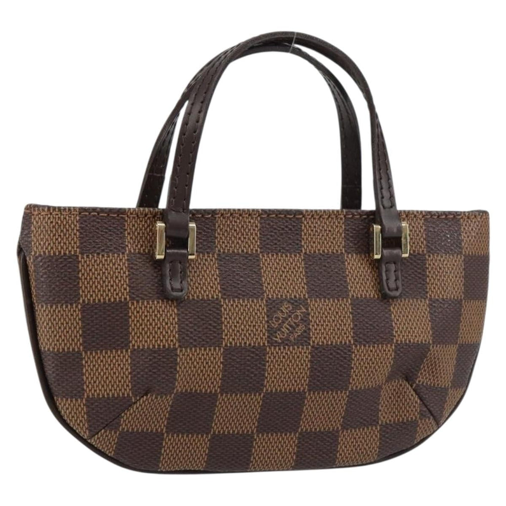 Louis Vuitton Manosque Pochette Damier Brown Canvas Clutche & Pouche Bag (Pre-Owned)