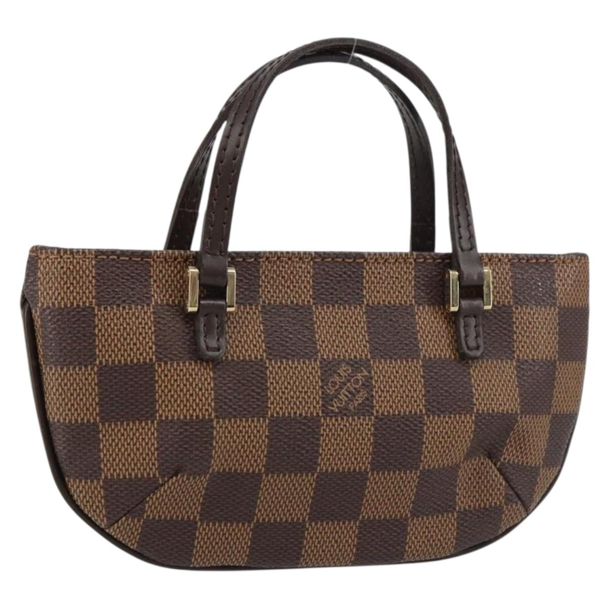 Louis Vuitton Manosque Pochette Damier Brown Canvas Clutche & Pouche Bag (Pre-Owned)