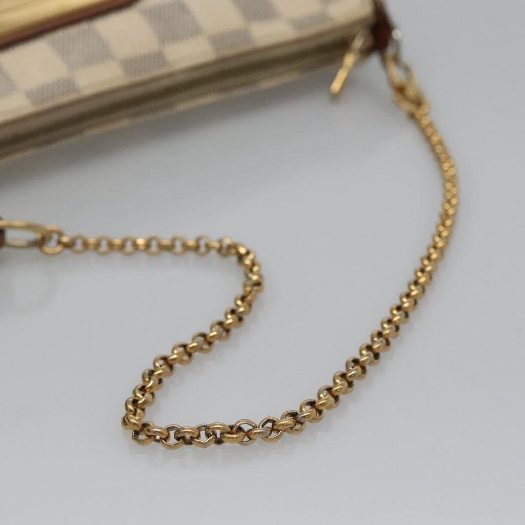 Louis Vuitton Eva Handbag Damier Beige Canvas Shoulder Bag Bag (Pre-Owned)