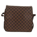Louis Vuitton Naviglio Handbag Damier Brown Canvas Shoulder Bag Bag (Pre-Owned)