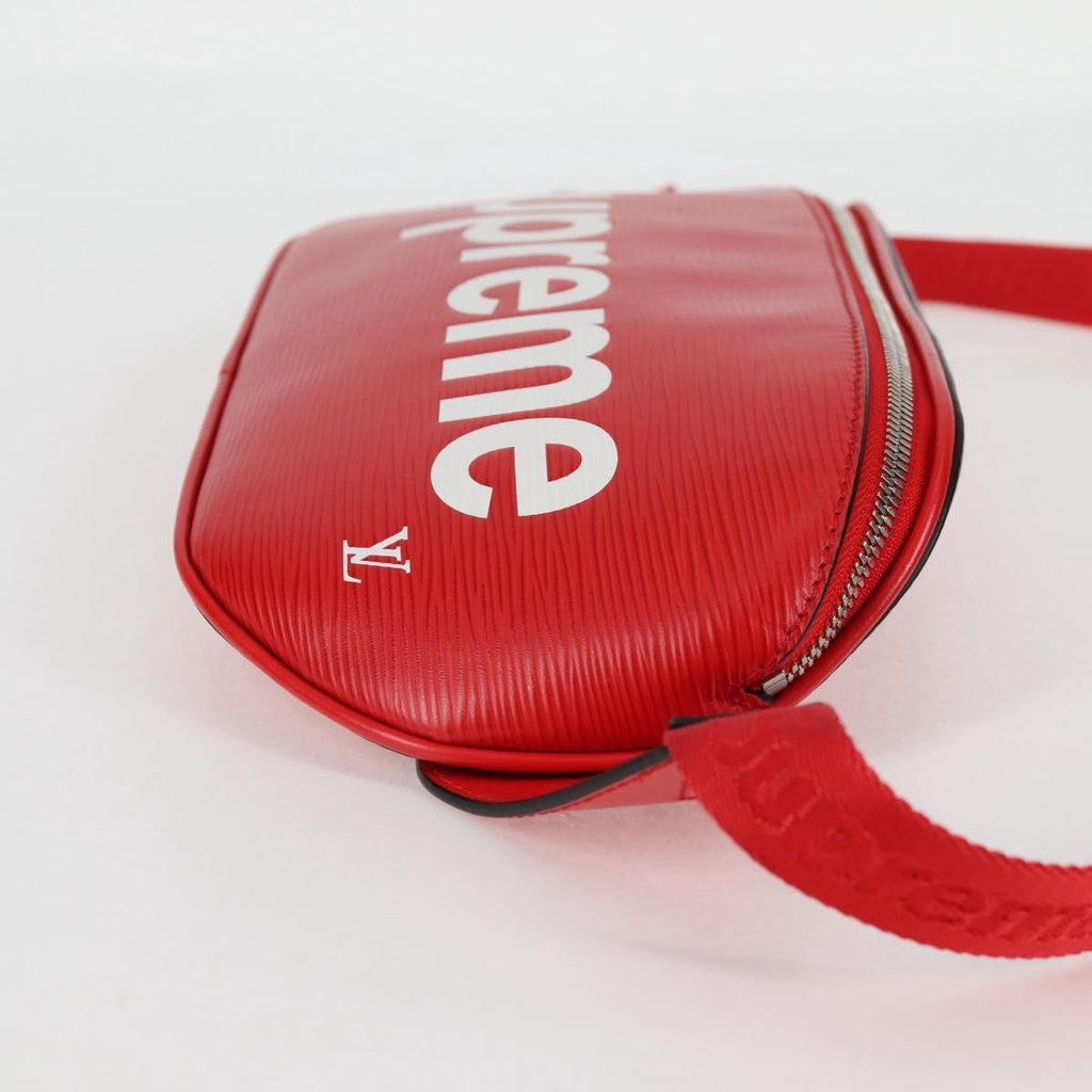 Louis Vuitton Louis Vuitton X Supreme Waist Bag Epi Leather Red Leather Clutche & Pouche Bag (Pre-Owned)