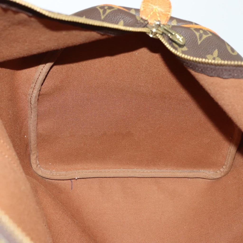 Louis Vuitton Keepall Bag Monogram Canvas Brown Canvas Handbag (Pre-Owned)