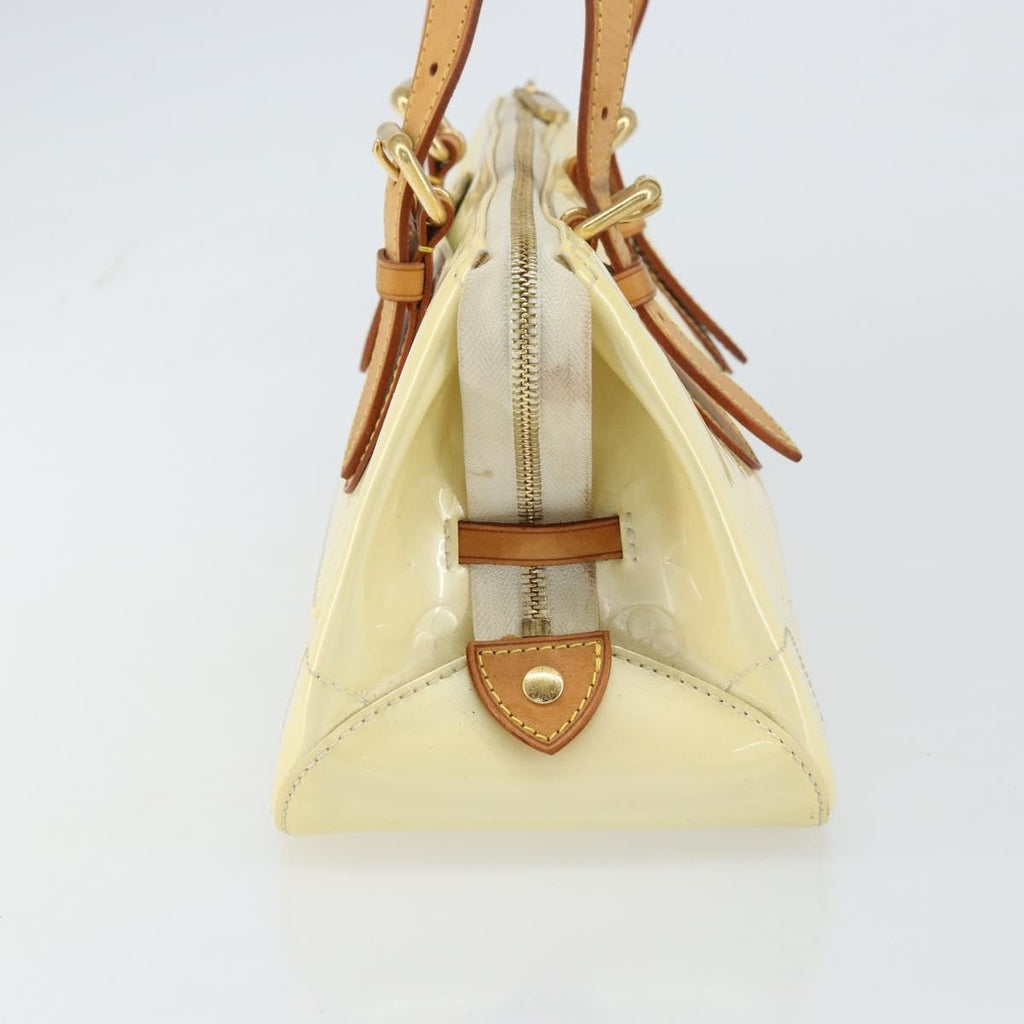 Louis Vuitton Rosewood Avenue Handbag Monogram Vernis Beige Patent_Leather Handbag (Pre-Owned)