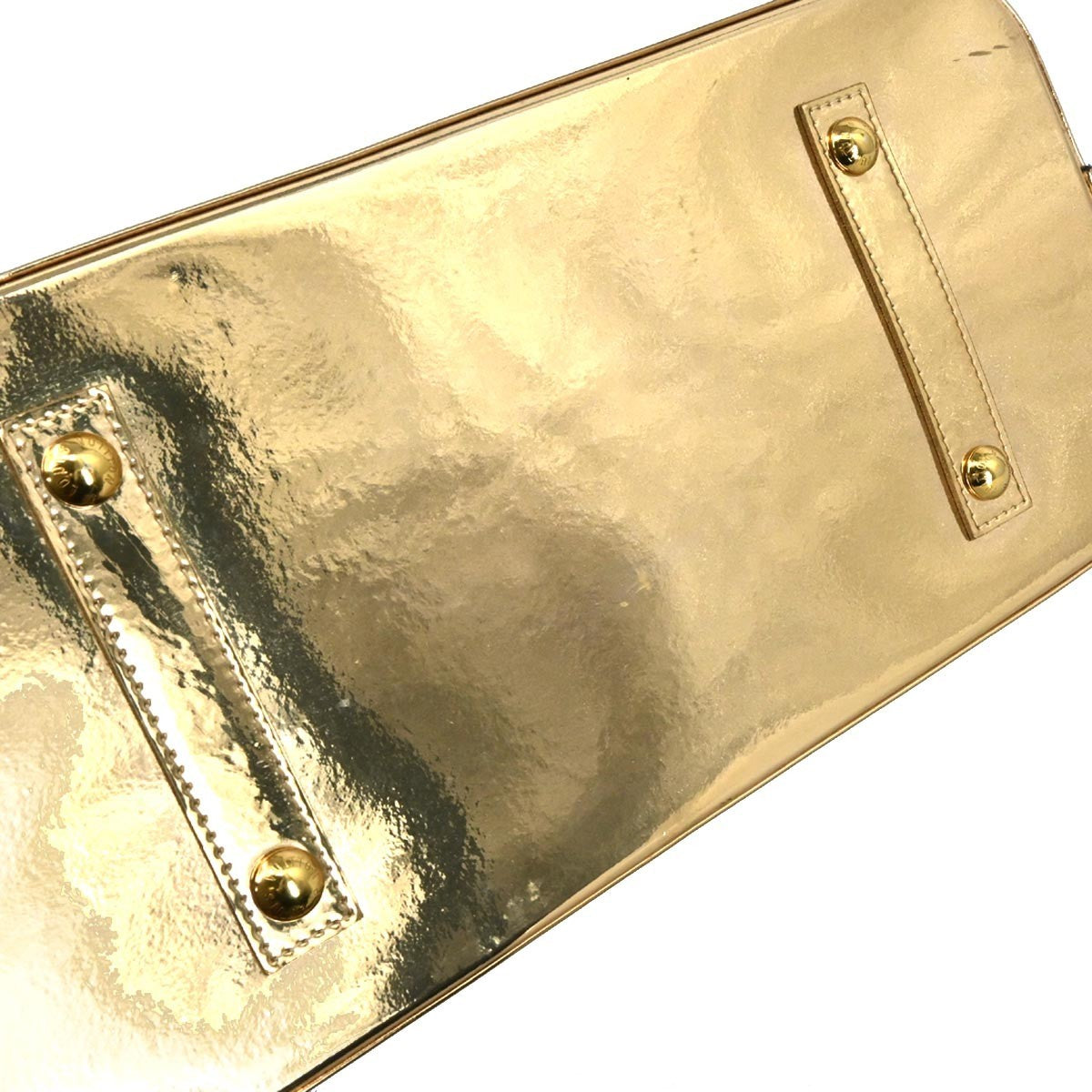 Louis Vuitton Alma Handbag Monogram Miroir Pvc Gold Canvas Handbag (Pre-Owned)