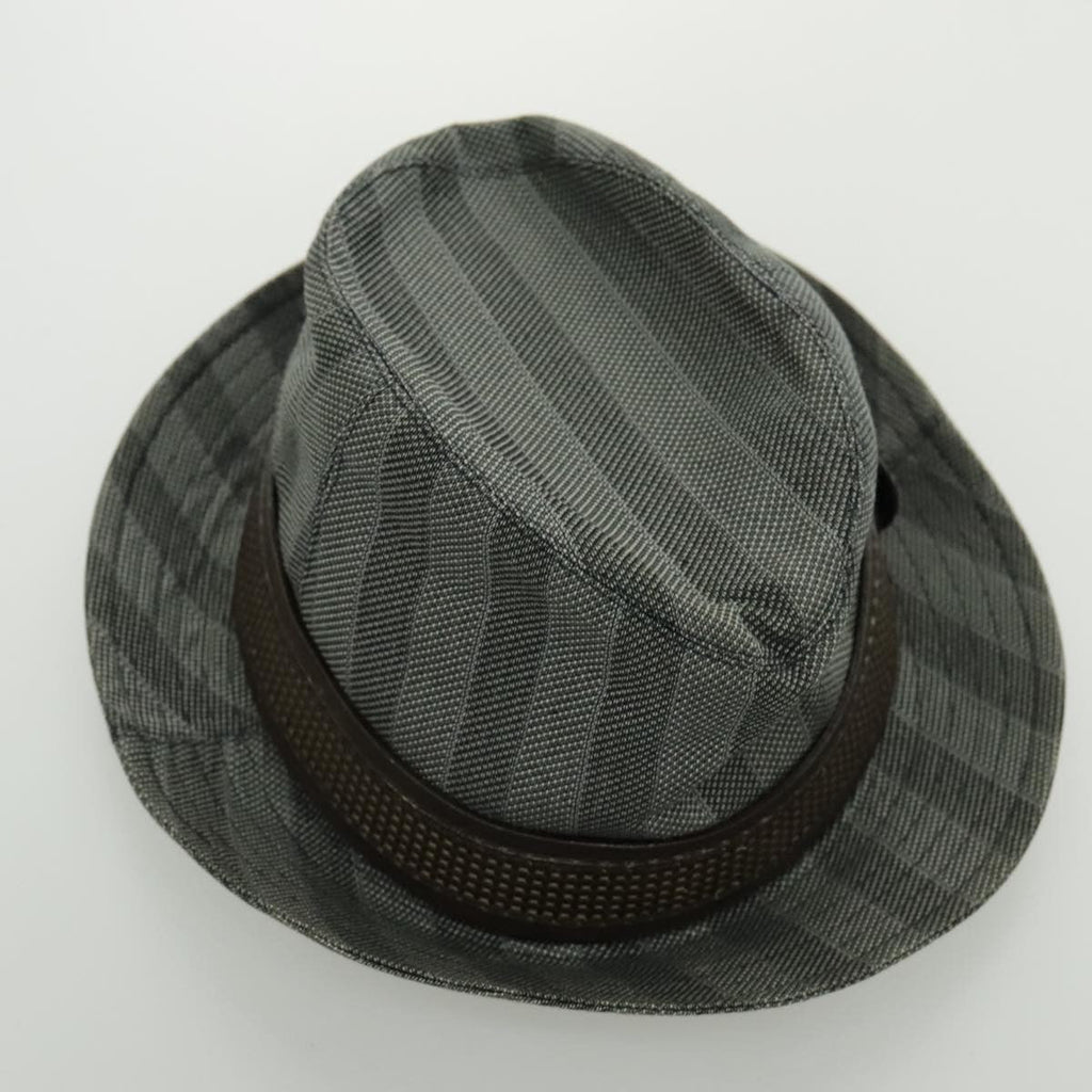 Louis Vuitton Lv Graphical Hat Cotton Gray Cotton Head Accessory Accessory (Pre-Owned)