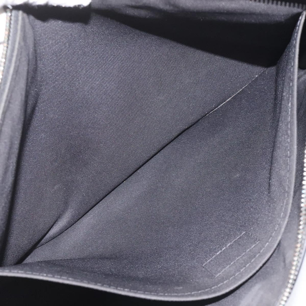 Louis Vuitton Discovery Pochette Monogram Shadow Leather Black Leather Bag (Pre-Owned)