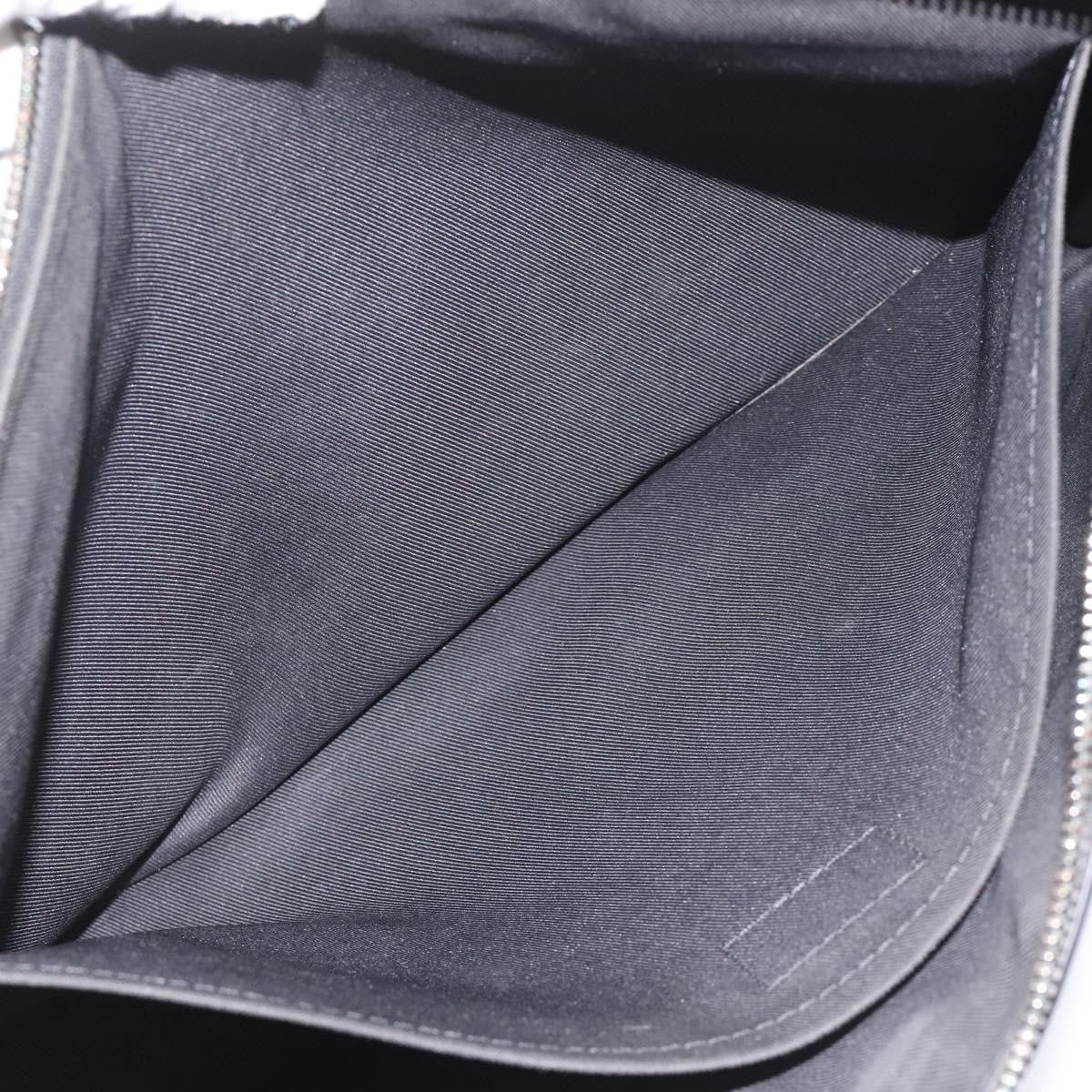 Louis Vuitton Discovery Pochette Monogram Shadow Leather Black Leather Bag (Pre-Owned)