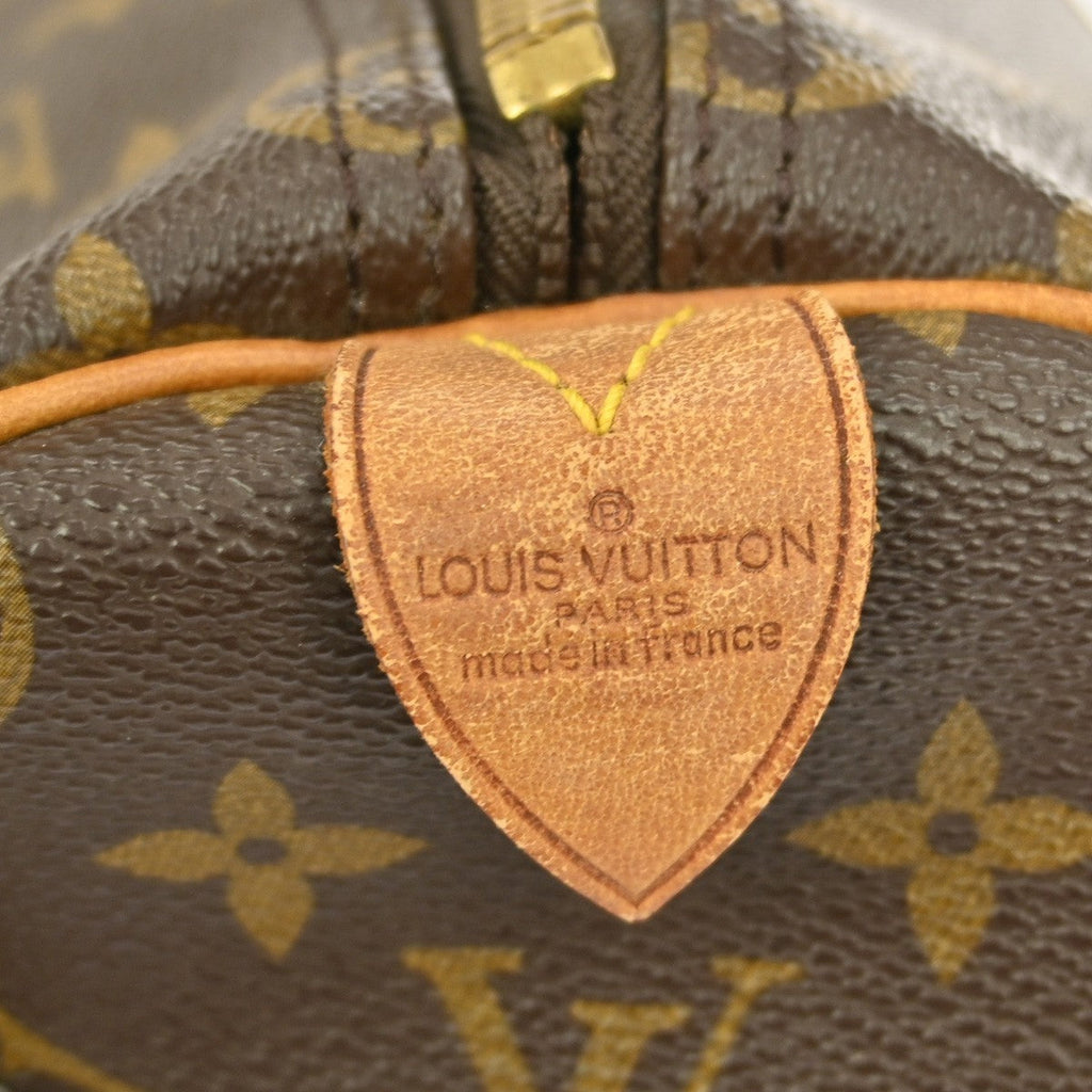 Louis Vuitton Keepall Bag Monogram Canvas Brown Canvas Travel Bag Bag (Pre-Owned)