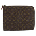 Louis Vuitton Poche Documents Monogram Canvas Brown Canvas Clutche & Pouche Bag (Pre-Owned)