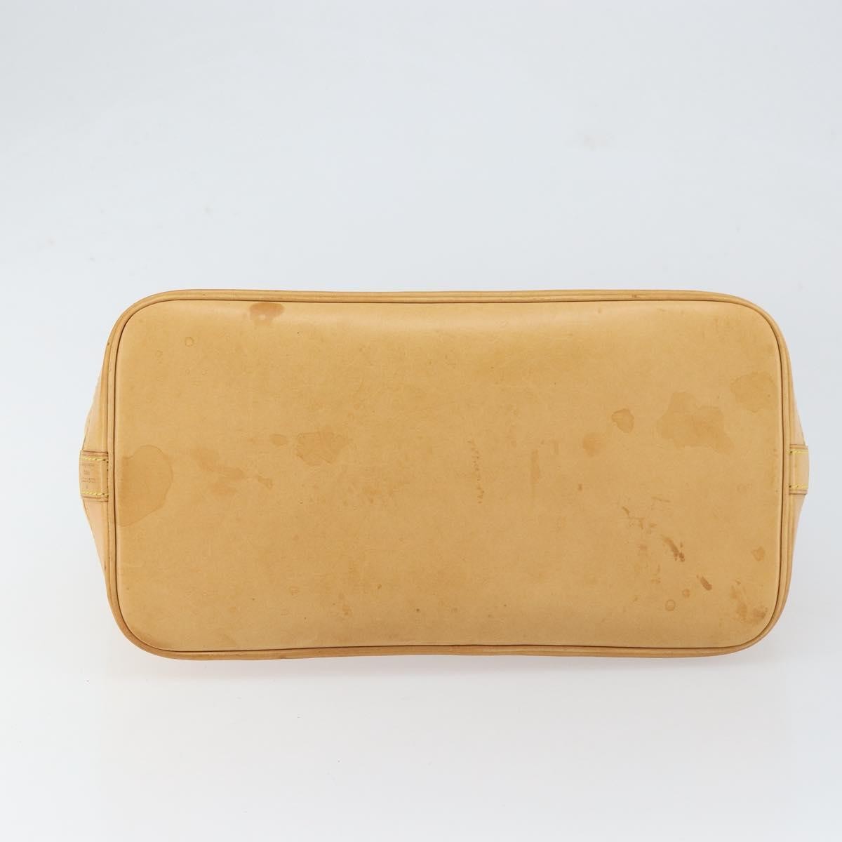 Louis Vuitton Alma Handbag Nomade Leather Beige Leather Handbag (Pre-Owned)