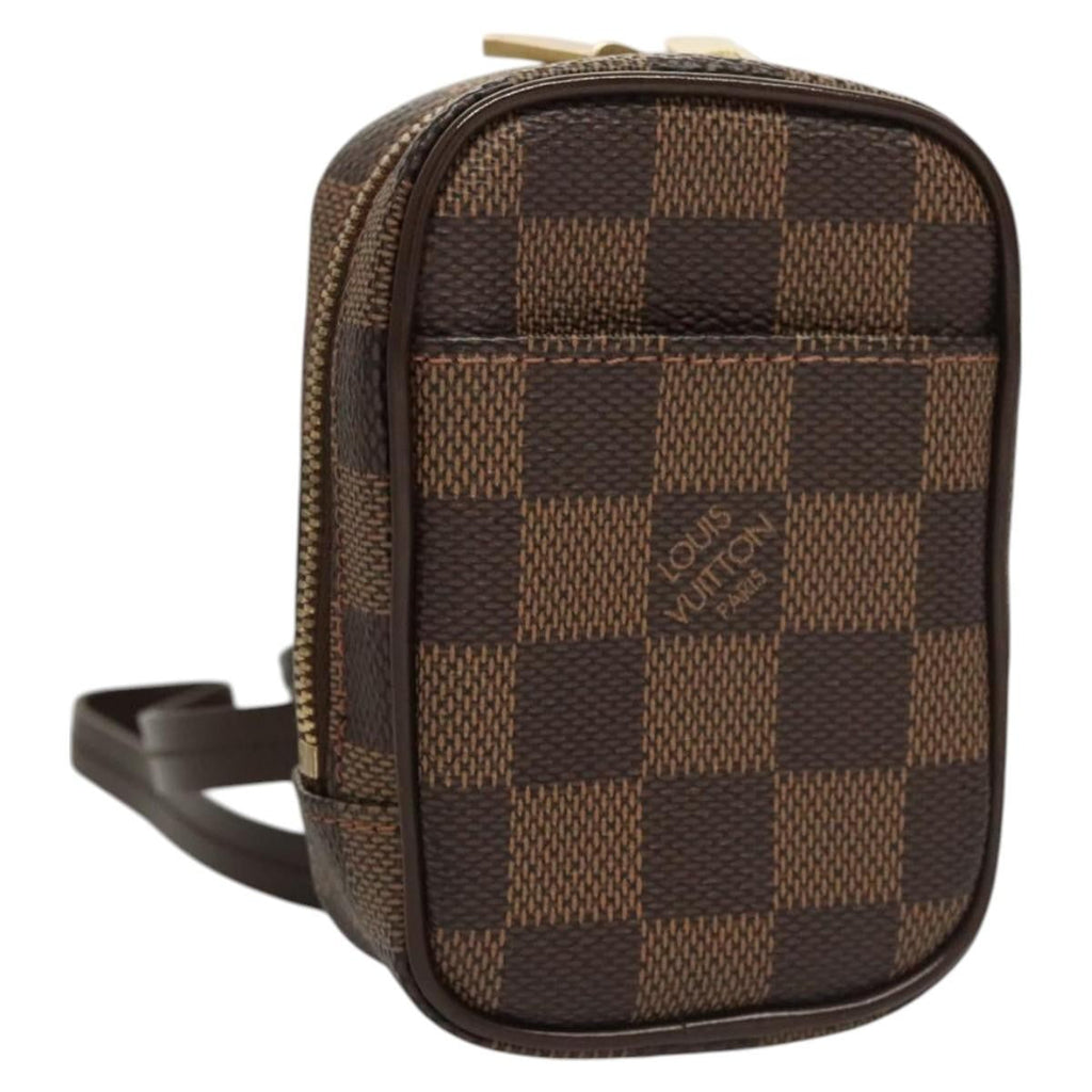 Louis Vuitton Etui Okapi Camera Case Damier Brown Canvas Bag (Pre-Owned)