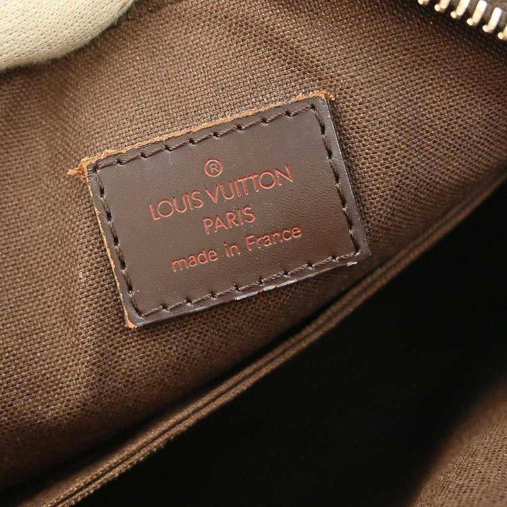 Louis Vuitton Olav Handbag Damier Brown Canvas Shoulder Bag Bag (Pre-Owned)