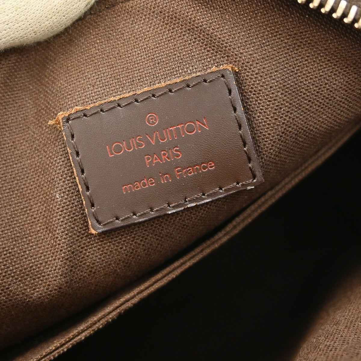 Louis Vuitton Olav Handbag Damier Brown Canvas Shoulder Bag Bag (Pre-Owned)