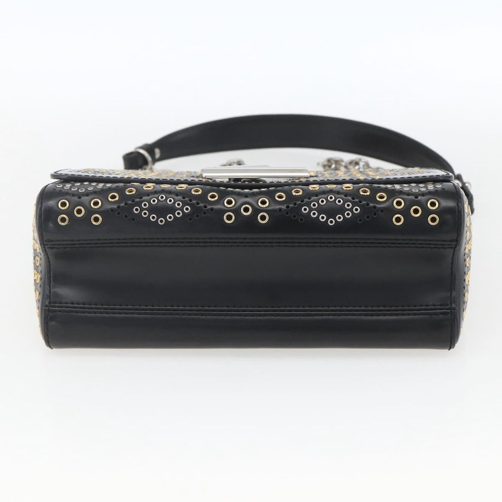 Louis Vuitton Twist Handbag Limited Edition Grommet Embellished Leather Black Leather Shoulder Bag Bag (Pre-Owned)