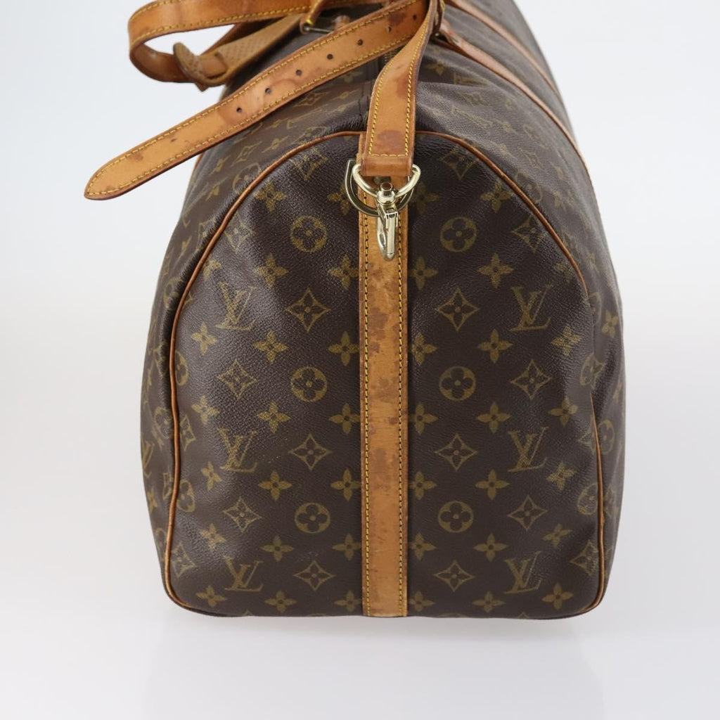 Louis Vuitton Keepall Bandouliere Bag Monogram Canvas Brown Canvas Travel Bag Bag (Pre-Owned)
