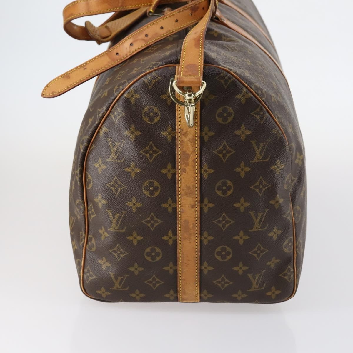 Louis Vuitton Keepall Bandouliere Bag Monogram Canvas Brown Canvas Travel Bag Bag (Pre-Owned)