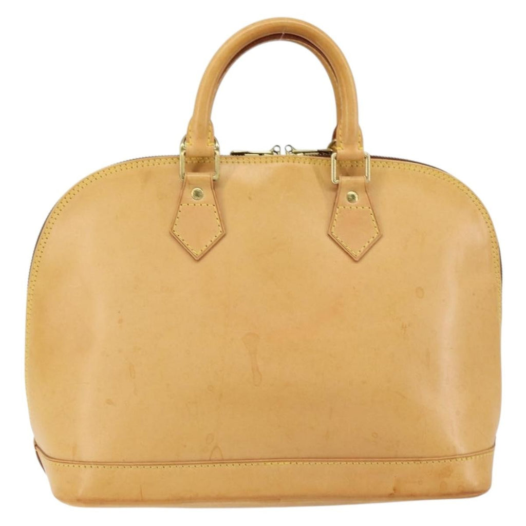 Louis Vuitton Alma Handbag Nomade Leather Beige Leather Handbag (Pre-Owned)