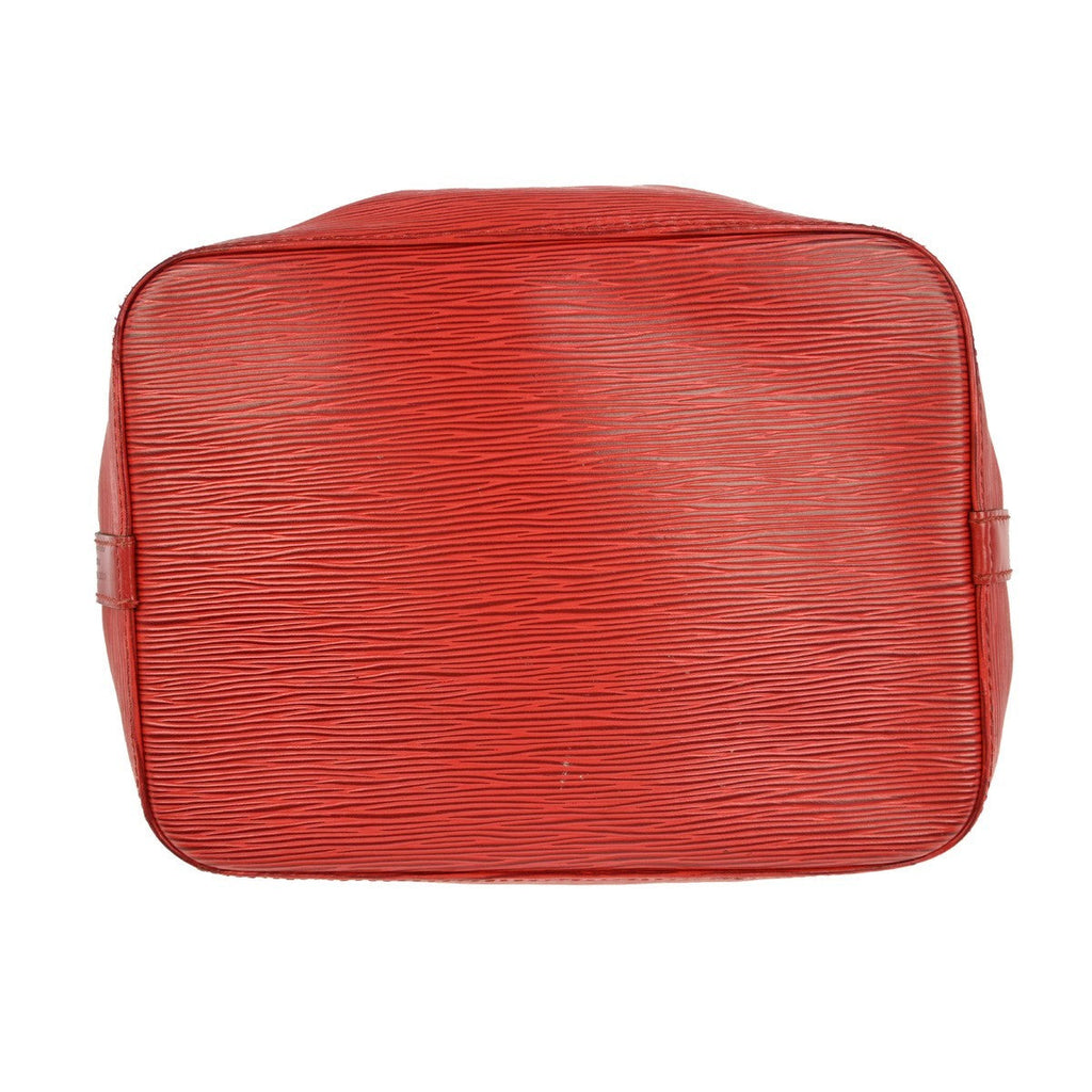 Louis Vuitton Petit Noe Handbag Epi Leather Red Leather Shoulder Bag Bag (Pre-Owned)