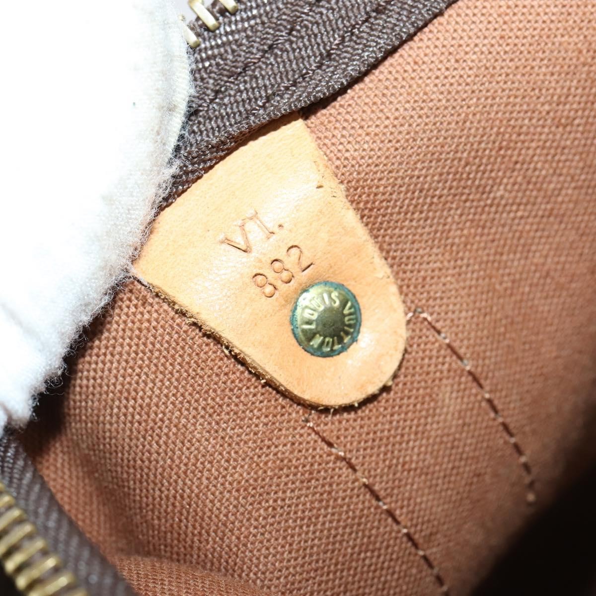 Louis Vuitton Keepall Bag Monogram Canvas Brown Canvas Travel Bag Bag (Pre-Owned)
