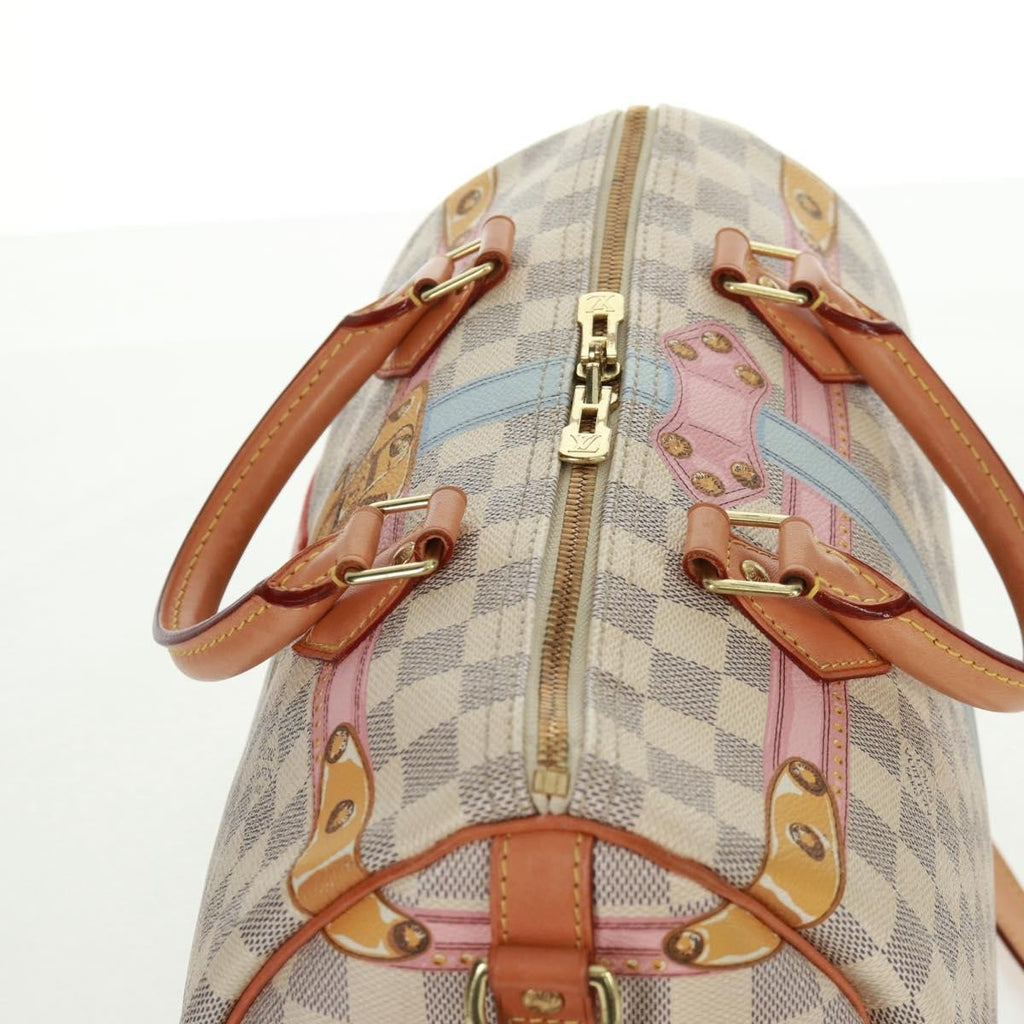 Louis Vuitton Speedy Bandouliere Bag Limited Edition Summer Trunks Monogram Canvas Multicolour Canvas Handbag (Pre-Owned)