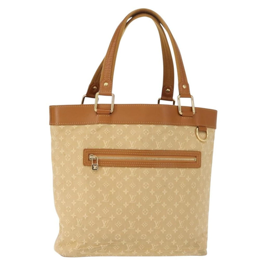 Louis Vuitton Lucille Handbag Mini Lin Beige Canvas Tote Bag Bag (Pre-Owned)