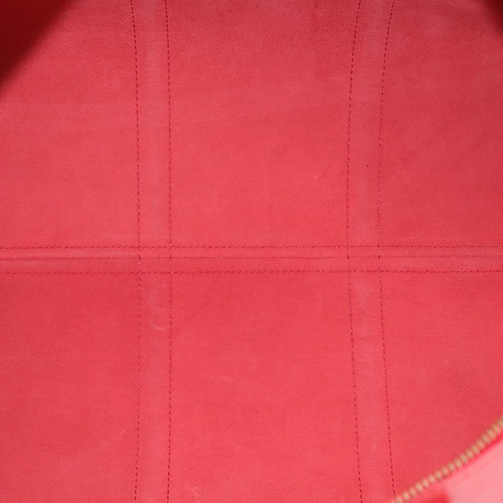 Louis Vuitton Keepall Bag Epi Leather Red Leather Travel Bag Bag (Pre-Owned)