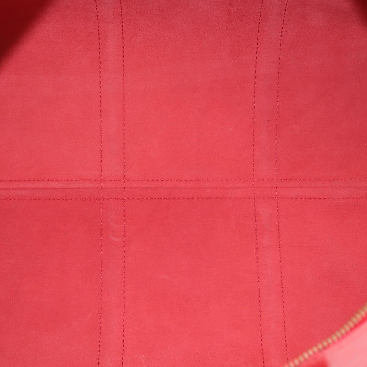 Louis Vuitton Keepall Bag Epi Leather Red Leather Travel Bag Bag (Pre-Owned)