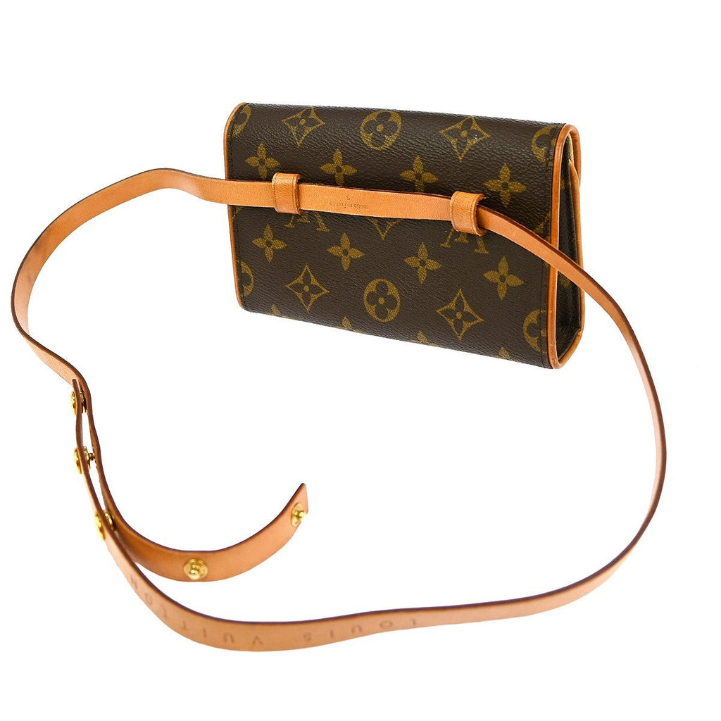 Louis Vuitton Florentine Waist Bag Monogram Canvas Brown Canvas Shoulder Bag Bag (Pre-Owned)