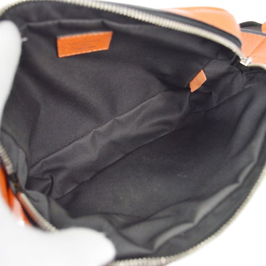Louis Vuitton Outdoor Bumbag Monogram Taigarama Orange Leather Clutche & Pouche Bag (Pre-Owned)