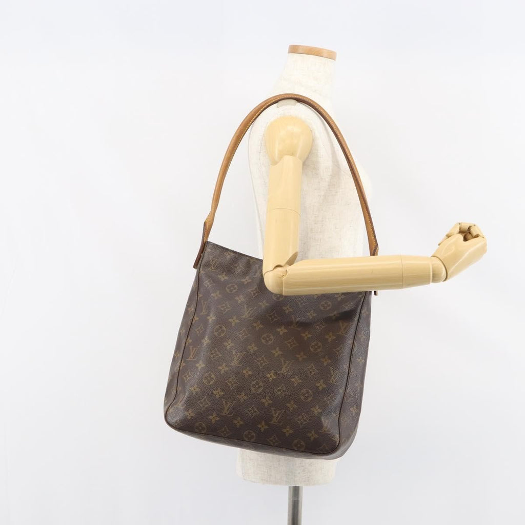 Louis Vuitton Monogram Looping Handbag Monogram Canvas Brown Canvas Shoulder Bag Bag (Pre-Owned)