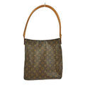 Louis Vuitton Monogram Looping Handbag Monogram Canvas Brown Canvas Shoulder Bag Bag (Pre-Owned)