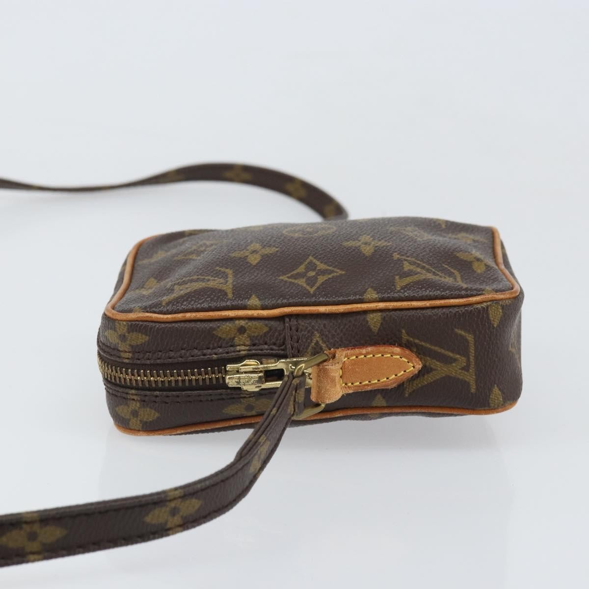 Louis Vuitton Danube Handbag Monogram Canvas Brown Canvas Shoulder Bag Bag (Pre-Owned)
