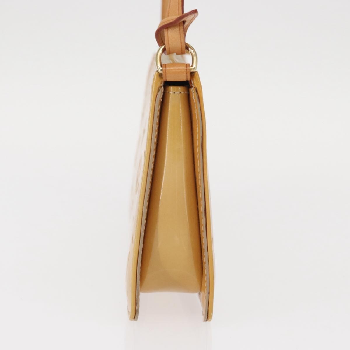 Louis Vuitton Lexington Pochette Patent Leather Beige Patent_Leather Clutche & Pouche Bag (Pre-Owned)