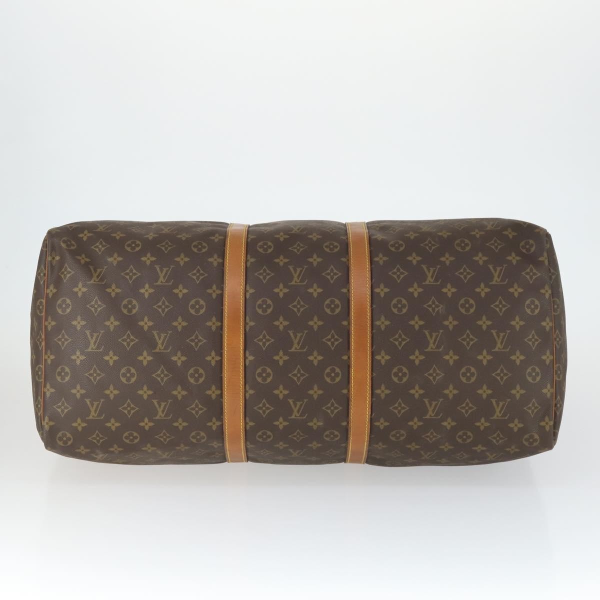 Louis Vuitton Keepall Bag Monogram Canvas Brown Canvas Travel Bag Bag (Pre-Owned)