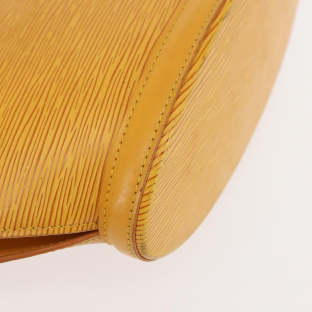 Louis Vuitton Saint Jacques Handbag Epi Leather Yellow Leather Handbag (Pre-Owned)