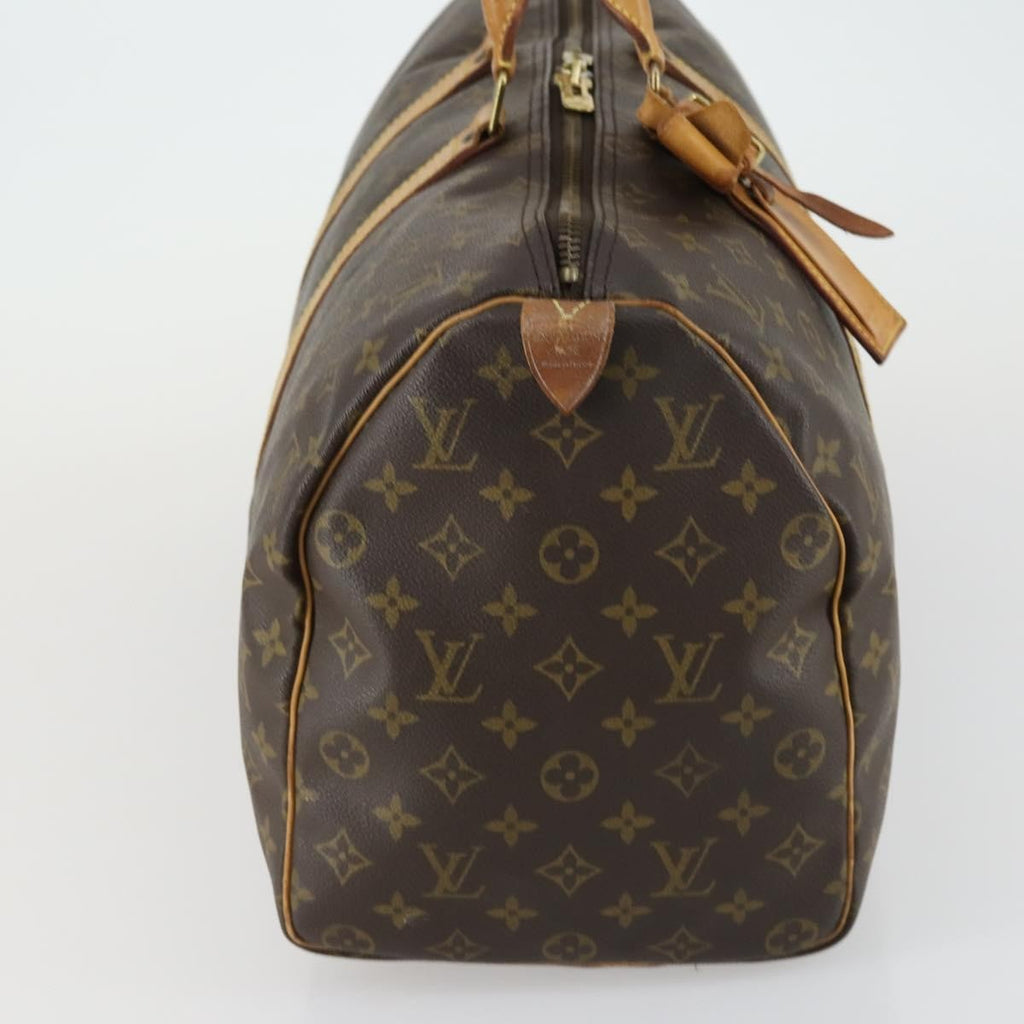 Louis Vuitton Keepall Bag Monogram Canvas Brown Canvas Travel Bag Bag (Pre-Owned)