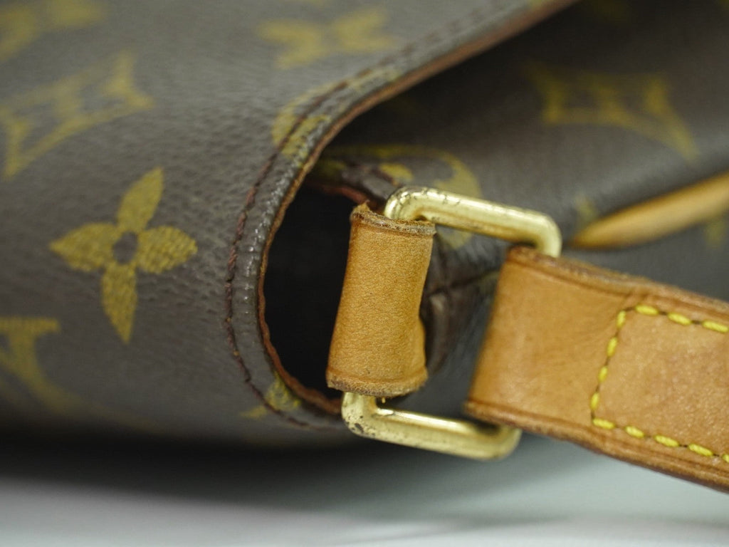 Louis Vuitton Musette Tango Handbag Monogram Canvas Brown Canvas Shoulder Bag Bag (Pre-Owned)