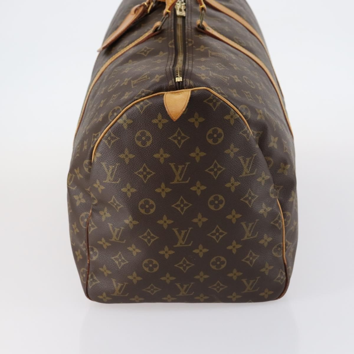 Louis Vuitton Keepall Bag Monogram Canvas Brown Canvas Travel Bag Bag (Pre-Owned)