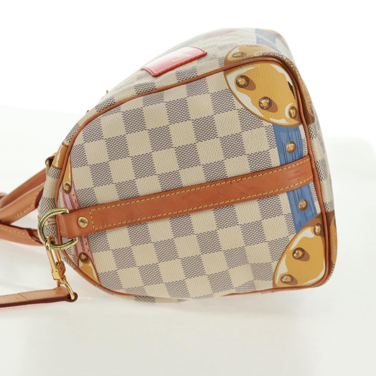 Louis Vuitton Speedy Bandouliere Bag Limited Edition Summer Trunks Monogram Canvas Multicolour Canvas Handbag (Pre-Owned)