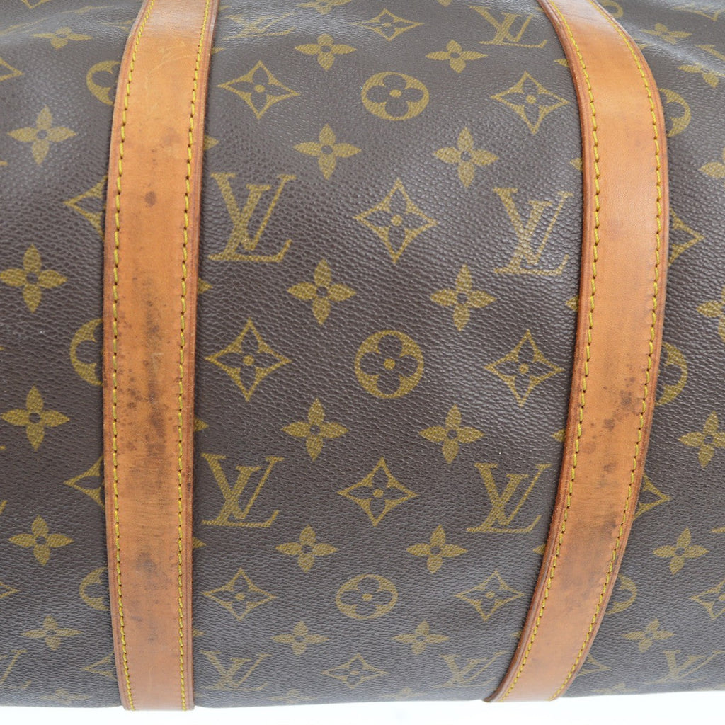 Louis Vuitton Keepall Bag Monogram Canvas Brown Canvas Travel Bag Bag (Pre-Owned)
