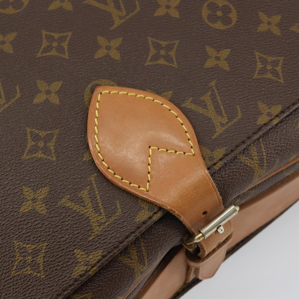 Louis Vuitton Cartouchiere Handbag Monogram Canvas Brown Canvas Shoulder Bag Bag (Pre-Owned)