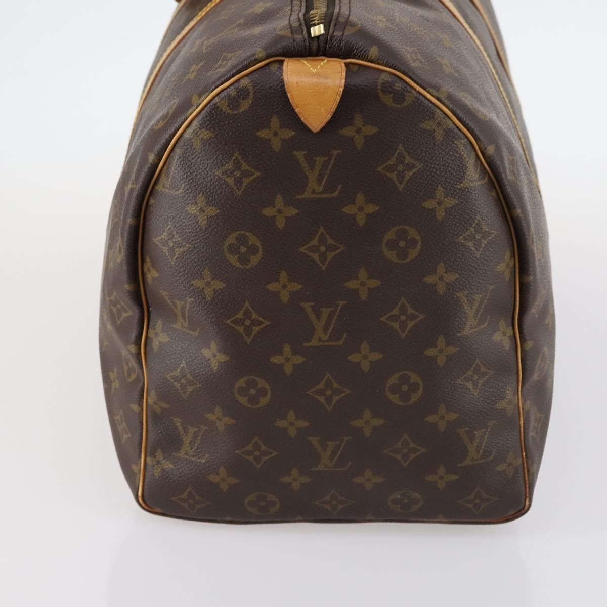 Louis Vuitton Keepall Bag Monogram Canvas Brown Canvas Travel Bag Bag (Pre-Owned)